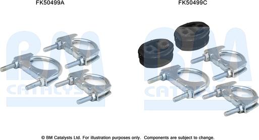 BM Catalysts FK50499 - Монтажный комплект, труба выхлопного газа autosila-amz.com