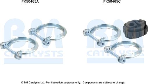 BM Catalysts FK50465 - Монтажный комплект, труба выхлопного газа autosila-amz.com