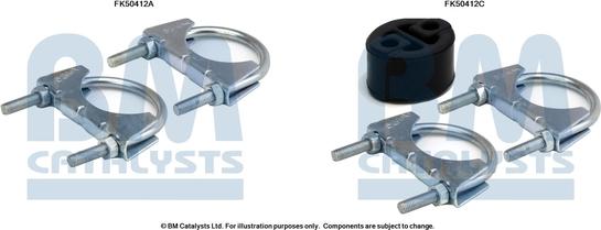 BM Catalysts FK50412 - Монтажный комплект, труба выхлопного газа autosila-amz.com