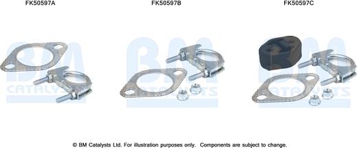 BM Catalysts FK50597 - Монтажный комплект, труба выхлопного газа autosila-amz.com