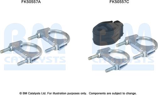 BM Catalysts FK50557 - Монтажный комплект, труба выхлопного газа autosila-amz.com