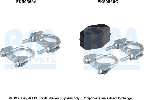 BM Catalysts FK50566 - Монтажный комплект, труба выхлопного газа autosila-amz.com