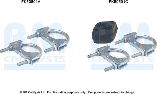 BM Catalysts FK50501 - Монтажный комплект, труба выхлопного газа autosila-amz.com