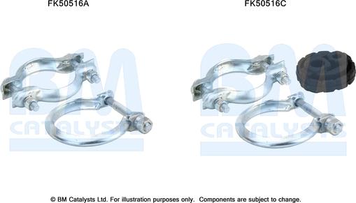 BM Catalysts FK50516 - Монтажный комплект, труба выхлопного газа autosila-amz.com