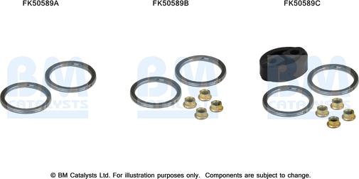 BM Catalysts FK50589 - Монтажный комплект, труба выхлопного газа autosila-amz.com