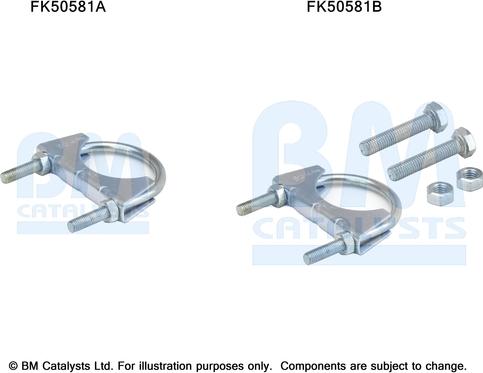 BM Catalysts FK50581 - Монтажный комплект, труба выхлопного газа autosila-amz.com