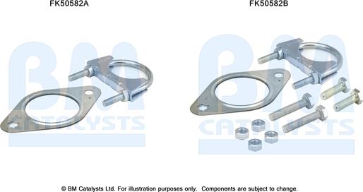 BM Catalysts FK50582 - Монтажный комплект, труба выхлопного газа autosila-amz.com