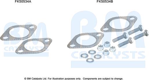 BM Catalysts FK50534 - Монтажный комплект, труба выхлопного газа autosila-amz.com