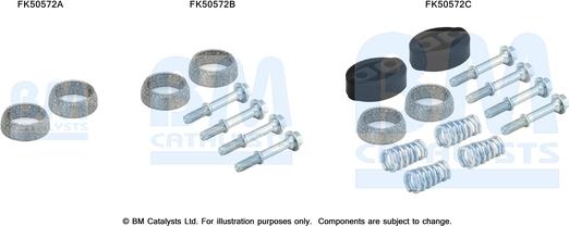 BM Catalysts FK50572 - Монтажный комплект, труба выхлопного газа autosila-amz.com