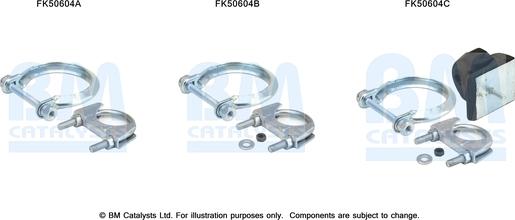 BM Catalysts FK50604 - Монтажный комплект, труба выхлопного газа autosila-amz.com