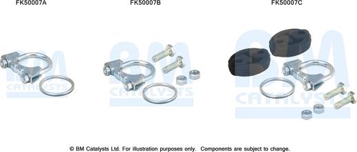 BM Catalysts FK50007 - Монтажный комплект, труба выхлопного газа autosila-amz.com