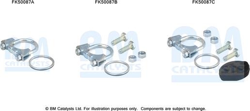 BM Catalysts FK50087 - Монтажный комплект, труба выхлопного газа autosila-amz.com