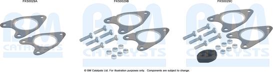 BM Catalysts FK50029 - Монтажный комплект, труба выхлопного газа autosila-amz.com