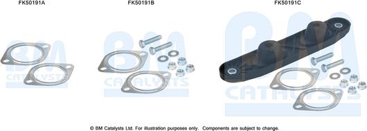 BM Catalysts FK50191 - Монтажный комплект, труба выхлопного газа autosila-amz.com