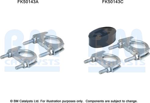 BM Catalysts FK50143 - Монтажный комплект, труба выхлопного газа autosila-amz.com