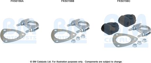 BM Catalysts FK50156 - Монтажный комплект, труба выхлопного газа autosila-amz.com