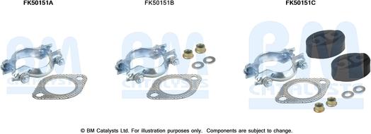 BM Catalysts FK50151 - Монтажный комплект, труба выхлопного газа autosila-amz.com