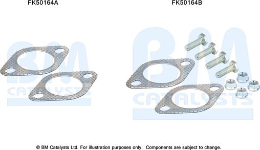 BM Catalysts FK50164 - Монтажный комплект, труба выхлопного газа autosila-amz.com