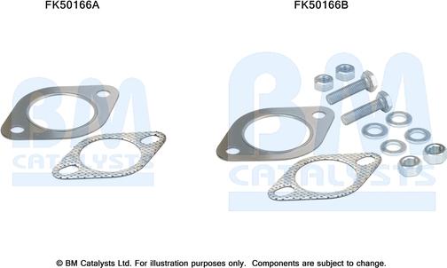 BM Catalysts FK50166 - Монтажный комплект, труба выхлопного газа autosila-amz.com