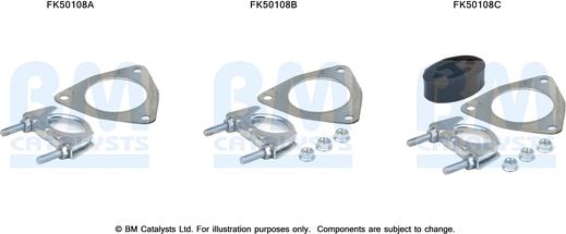 BM Catalysts FK50108 - Монтажный комплект, труба выхлопного газа autosila-amz.com