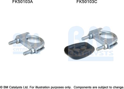 BM Catalysts FK50103 - Монтажный комплект, труба выхлопного газа autosila-amz.com