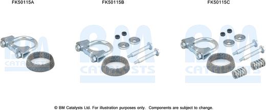 BM Catalysts FK50115 - Монтажный комплект, труба выхлопного газа autosila-amz.com