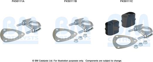 BM Catalysts FK50111 - Монтажный комплект, труба выхлопного газа autosila-amz.com