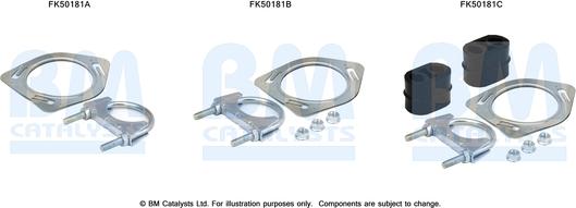 BM Catalysts FK50181 - Монтажный комплект, труба выхлопного газа autosila-amz.com