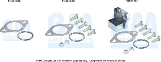 BM Catalysts FK50170 - Монтажный комплект, труба выхлопного газа autosila-amz.com