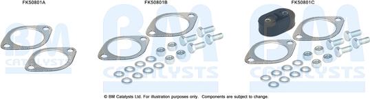 BM Catalysts FK50801 - Монтажный комплект, труба выхлопного газа autosila-amz.com