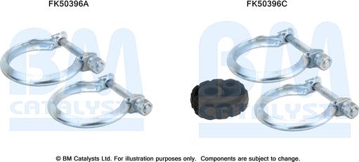 BM Catalysts FK50396 - Монтажный комплект, труба выхлопного газа autosila-amz.com