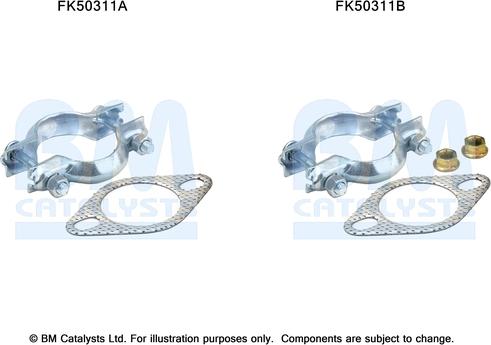 BM Catalysts FK50311 - Монтажный комплект, труба выхлопного газа autosila-amz.com