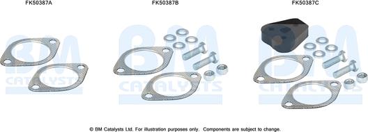 BM Catalysts FK50387 - Монтажный комплект, труба выхлопного газа autosila-amz.com