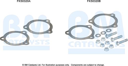 BM Catalysts FK50320 - Монтажный комплект, труба выхлопного газа autosila-amz.com