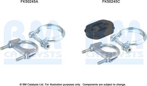 BM Catalysts FK50245 - Монтажный комплект, труба выхлопного газа autosila-amz.com