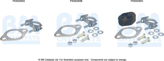 BM Catalysts FK50240 - Монтажный комплект, труба выхлопного газа autosila-amz.com