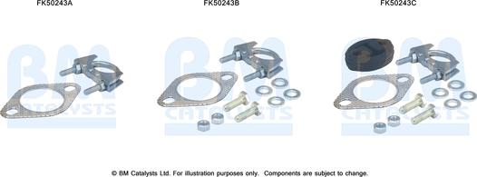 BM Catalysts FK50243 - Монтажный комплект, труба выхлопного газа autosila-amz.com