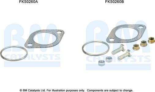 BM Catalysts FK50260 - Монтажный комплект, труба выхлопного газа autosila-amz.com