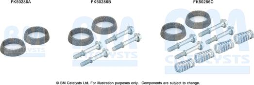 BM Catalysts FK50286 - Монтажный комплект, труба выхлопного газа autosila-amz.com