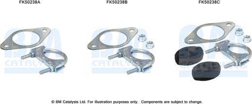 BM Catalysts FK50238 - Монтажный комплект, труба выхлопного газа autosila-amz.com