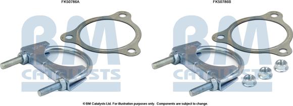 BM Catalysts FK50786 - Монтажный комплект, труба выхлопного газа autosila-amz.com