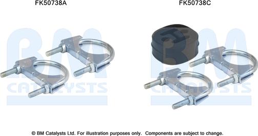 BM Catalysts FK50738 - Монтажный комплект, труба выхлопного газа autosila-amz.com