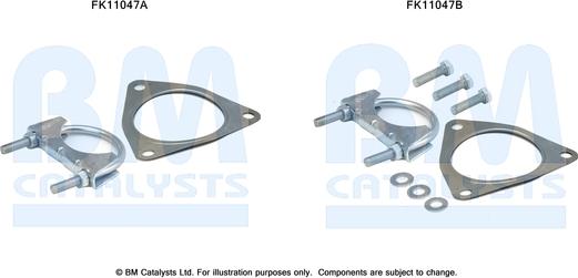 BM Catalysts FK11047 - Монтажный комплект, сажевый / частичный фильтр autosila-amz.com