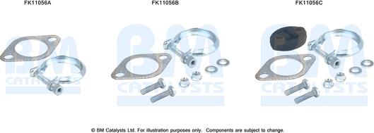 BM Catalysts FK11056 - Монтажный комплект, сажевый / частичный фильтр autosila-amz.com