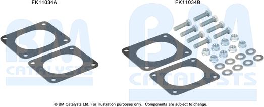 BM Catalysts FK11034 - Монтажный комплект, сажевый / частичный фильтр autosila-amz.com