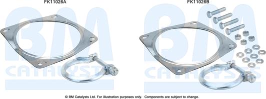 BM Catalysts FK11026 - Монтажный комплект, сажевый / частичный фильтр autosila-amz.com