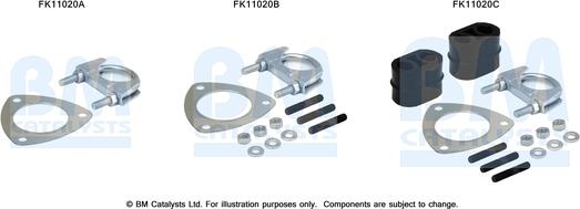 BM Catalysts FK11020 - Монтажный комплект, сажевый / частичный фильтр autosila-amz.com