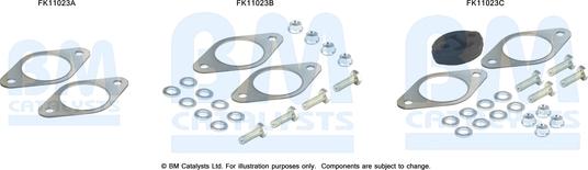 BM Catalysts FK11023 - Монтажный комплект, сажевый / частичный фильтр autosila-amz.com