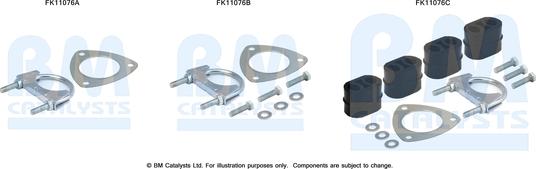 BM Catalysts FK11076 - Монтажный комплект, сажевый / частичный фильтр autosila-amz.com