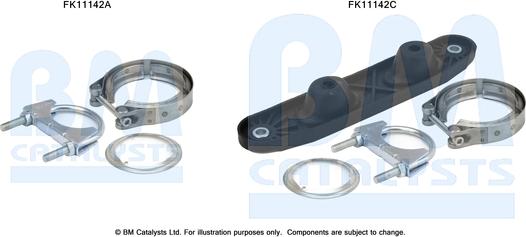 BM Catalysts FK11142 - Монтажный комплект, сажевый / частичный фильтр autosila-amz.com